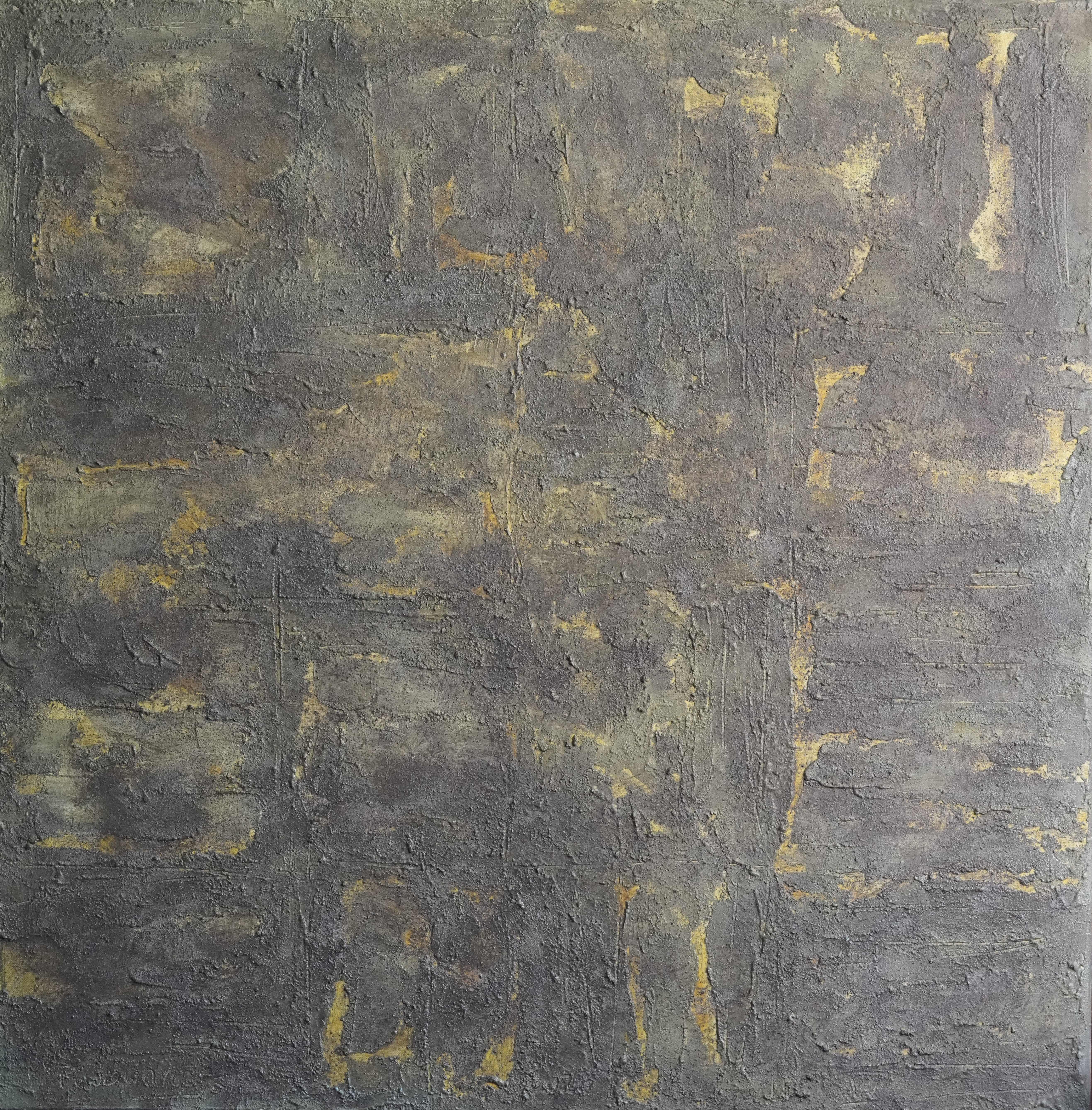 „Ręce Boga” — obraz Sławomira Piwowarczyka, 100 × 100 cm, akryl i impasto na płótnie lnianym, 2026